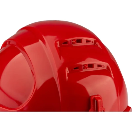 Каска защитная TOPFORT Универсал 303 красная с храповым механизмом