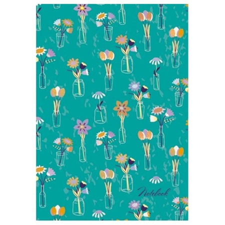 Блокнот Канц-Эксмо Милые букеты А6 80 листов в линейку на сшивке