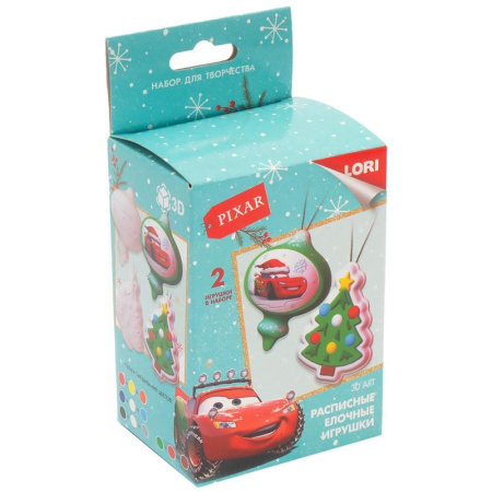 Роспись по дереву Lori Disney Молния Макквин елочная игрушка