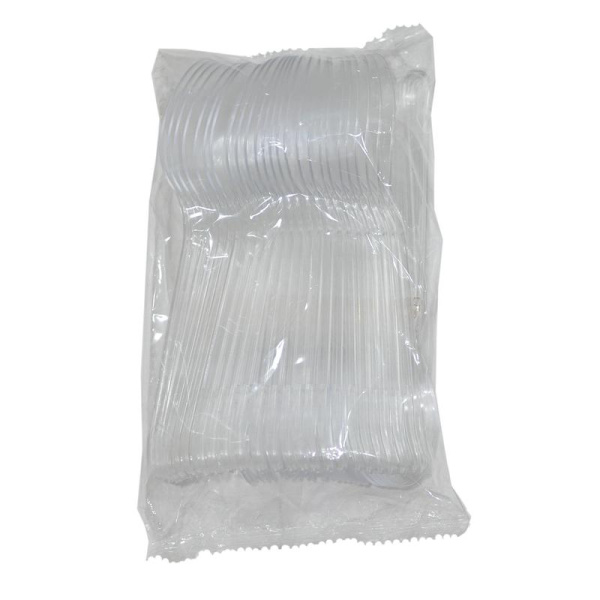 Ложка одноразовая столовая прозрачная 180 мм 2000 штук в  упаковке