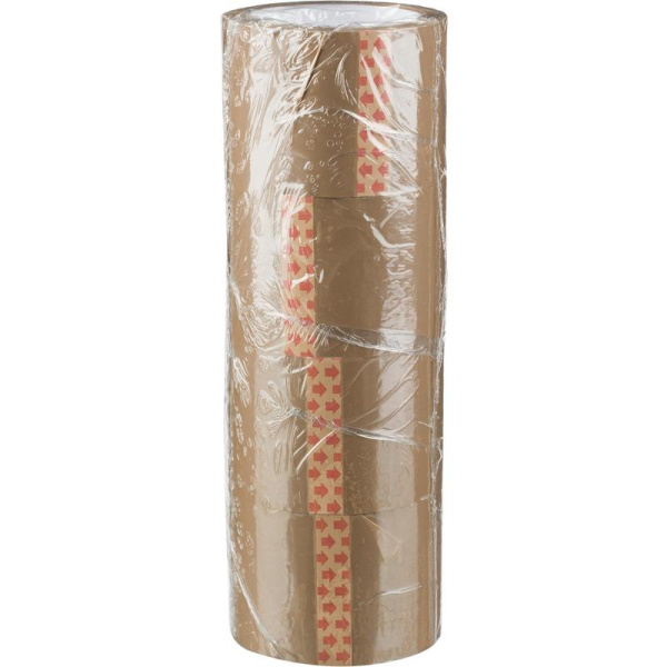 Клейкая лента упаковочная 72 мм х 66 м 38 мкм коричневая (4 штуки в упаковке)