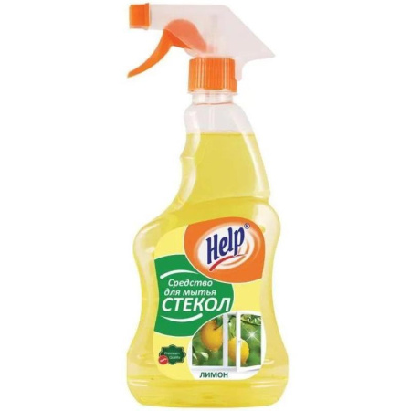 Средство для стекол и зеркал Help Лимон 500 мл
