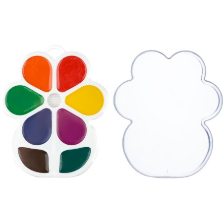 Акварельные медовые краски Цветочек 8 цветов