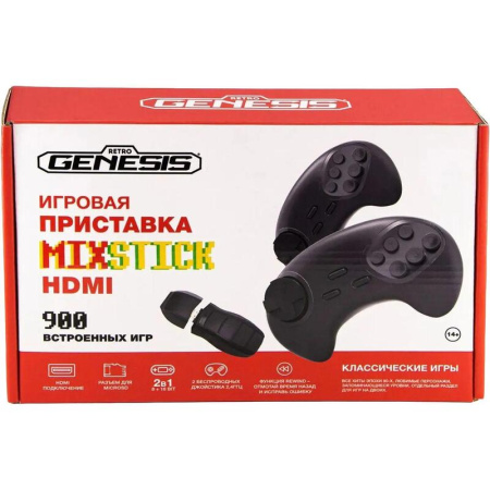 Игровая приставка (консоль) Retro Genesis Mix Stick 16 ГБ черная + 900  игр (ConSkDn123)