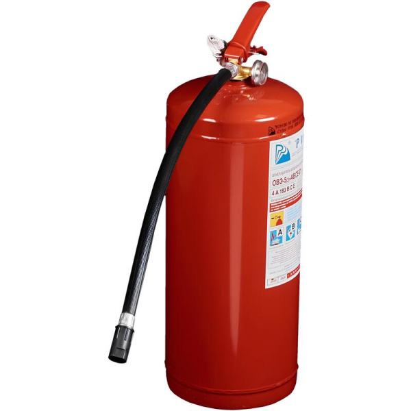 Огнетушитель воздушно-эмульсионный ОВЭ-5(з) (АВСЕ, 4А, 183В, 1000В,  ЗПУ-латунь)