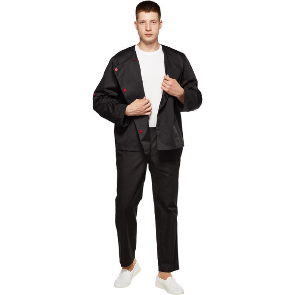 Брюки повара у23-БР черные (размре 48-50, рост 182-188)