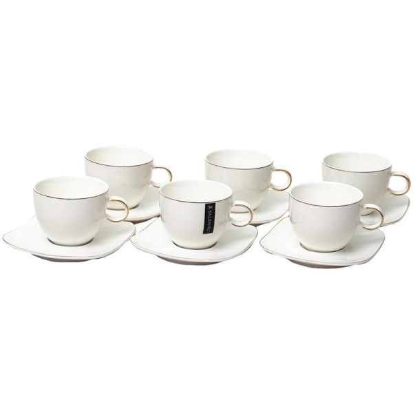Сервиз чайный Basford Грация (101-01072) на 6 персон фарфор (12  предметов)