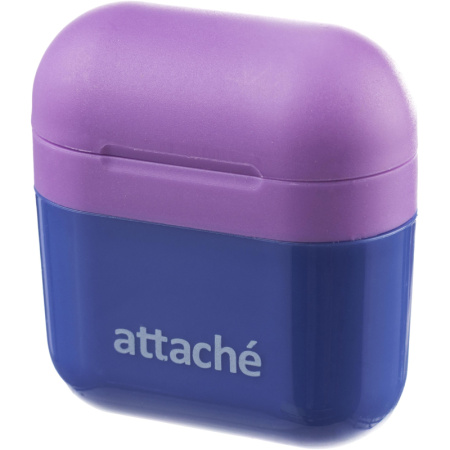 Точилка для карандашей Attache с контейнером пластиковая фиолетовая Точилка для карандашей Attache с контейнером пластиковая фиолетовая