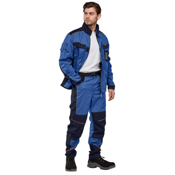 Куртка рабочая летняя мужская Nайтстар Алькор с СОП синяя (размер 44-46,  рост 170-176)
