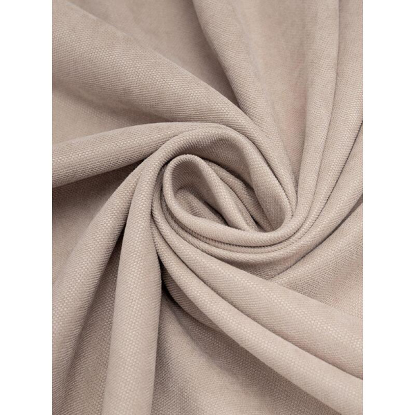 Комплект штор Amore Mio Вельвет (канвас) Canvas-005 (2 портьеры 150x270  см) бежевый