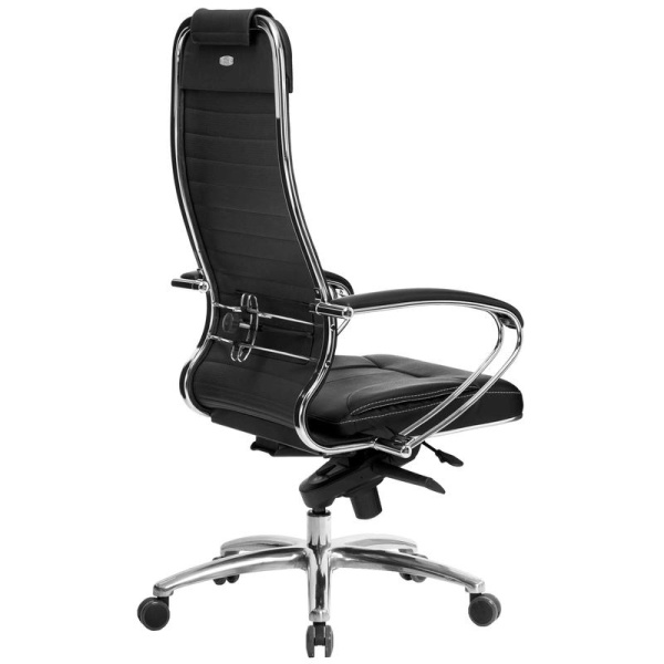 Кресло для руководителя Метта Samurai KL-1.04 черное (искусственная  кожа, металл)