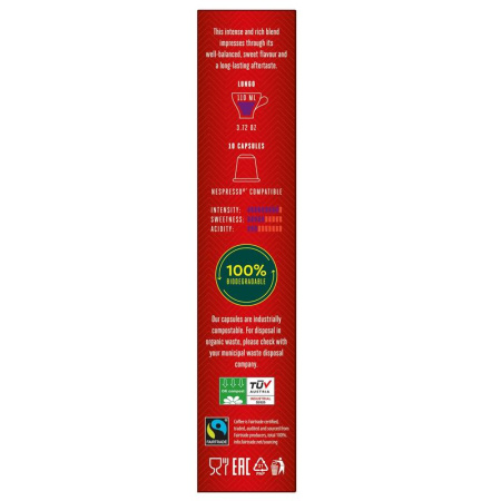 Кофе в капсулах для кофемашин Julius Meinl Lungo Forte (10 штук в  упаковке)