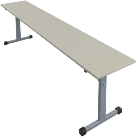 Скамья (серый, 1200х320х460 мм)