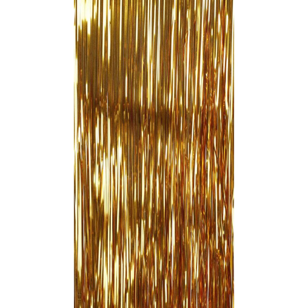 Дождик четырехслойный золотистый (50x40 см)