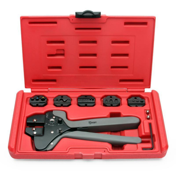 Пресс-клещи с набором матриц CTF КВТ (55922)