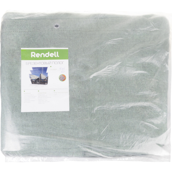 Тент-полог брезент ОП 400 см x 6 м с люверсами хаки