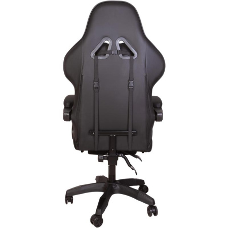 Кресло игровое Gramber А01 черное (экокожа, пластик)