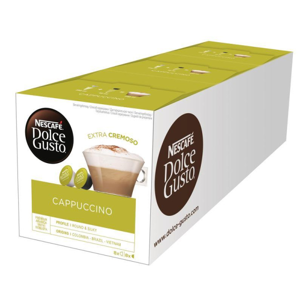 Капсулы для кофемашин Nescafe Dolce Gusto Капучино (16 штук в упаковке)