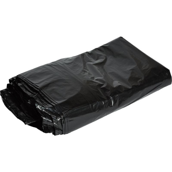 Мешки для мусора на 240 л Стандарт черные (ПВД, 40 мкм, в пачке 50 шт, 105х135 см)