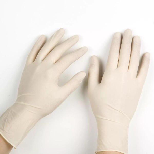 Перчатки медицинские хирургические латексные Benovy стерильные неопудренные размер 8 (100 штук в упаковке)