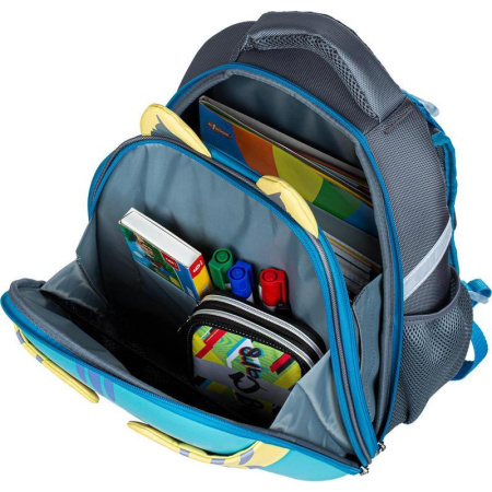 Ранец ортопедический №1 School Котик с рыбкой