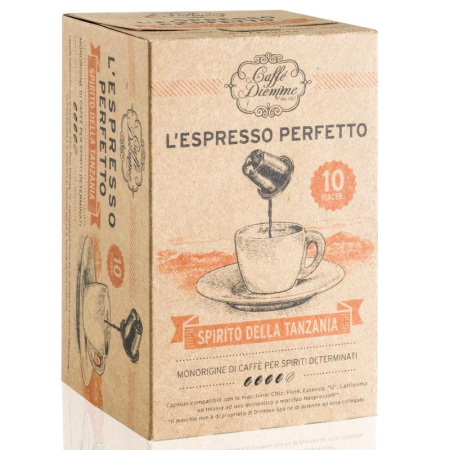 Капсулы для кофемашин Diemme Caffe Spirito della Tanzania Espresso Arabica (10 штук в упаковке)
