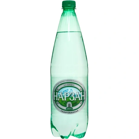 Вода минеральная Нарзан лечебно-столовая газированная 1 л