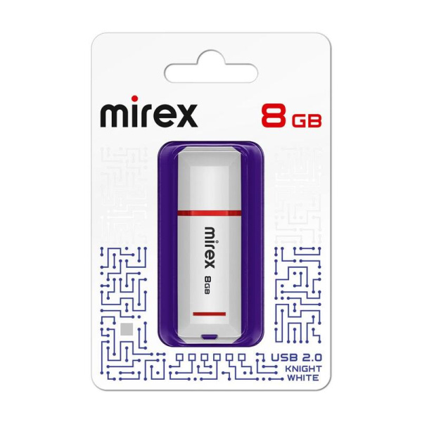 Флешка USB 2.0 8 ГБ Mirex Knight (13600-FMUKWH08)