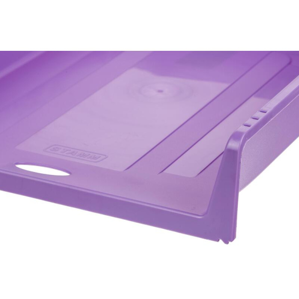 Лоток горизонтальный для бумаг Attache Акварель фиолетовый