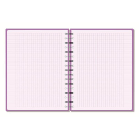 Бизнес-тетрадь Attache Bright colours A5 96 листов фиолетовая в клетку на спирали (160x207 мм)