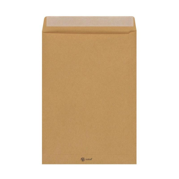 Пакет почтовый Multipack В4 из крафт-бумаги стрип 250х353 мм (100 г/кв.м, 200 штук в упаковке)