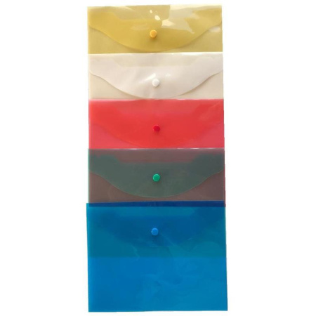 Папка-конверт на кнопке Attache A5 120 мкм (10 штук в упаковке)