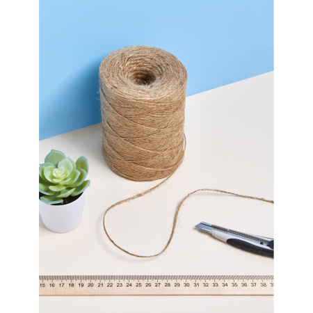 Шпагат льняной банковский 1250 текс (длина 300 м, 0.5 кг в бобине) Шпагат льняной банковский 1250 текс (длина 300 м, 0.5 кг в бобине)