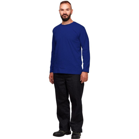 Футболка васильковая длинный рукав 100% хлопок XL (52-54) Футболка васильковая длинный рукав 100% хлопок XL (52-54)