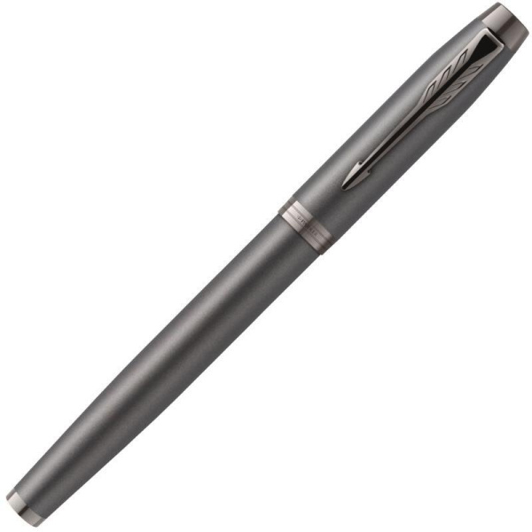 Ручка перьевая Parker IM Professionals Monochrome Titanium цвет чернил  синий цвет корпуса серый (артикул производителя 2172959)