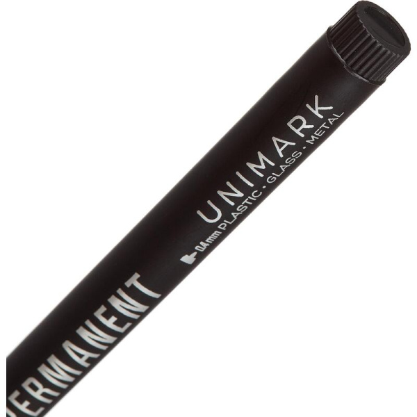 Маркер перманентный Bruno Visconti Unimark Slim черный (толщина линии  0.4 мм) игольчатый наконечник