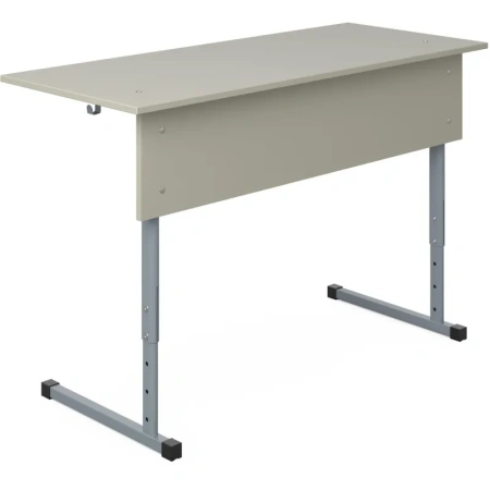 Парта растущая двухместная Комфорт серый/серый рост 3-7