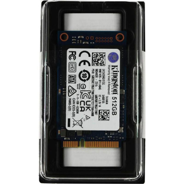 SSD накопитель Kingston KC600 512 ГБ (SKC600MS/512G)