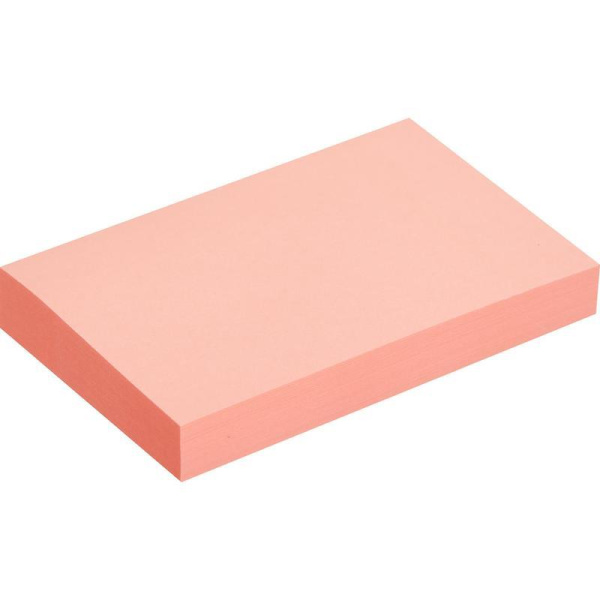 Стикеры Attache Economy 76x51 мм неоновый розовый (1 блок, 100 листов)