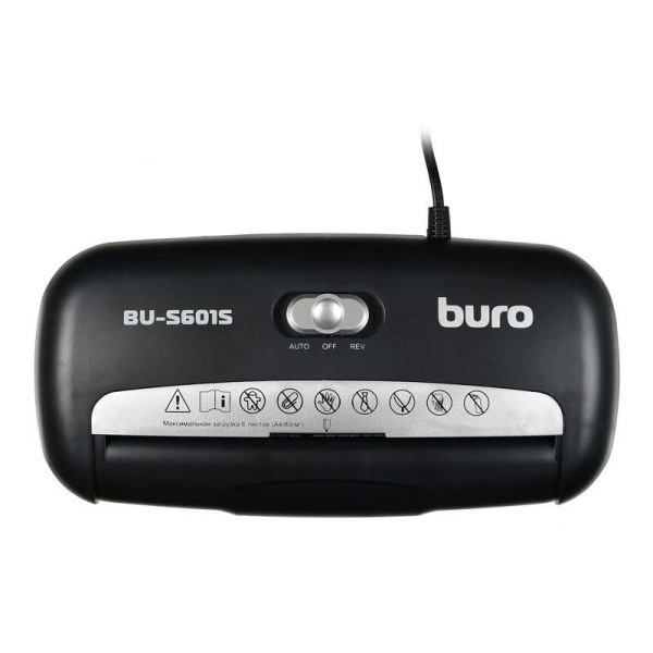 Уничтожитель документов Buro Home BU-S601S 1-й уровень секретности объем корзины 10 л