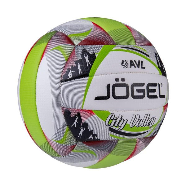 Мяч волейбольный Jоgel City Volley № 5 белый/зеленый
