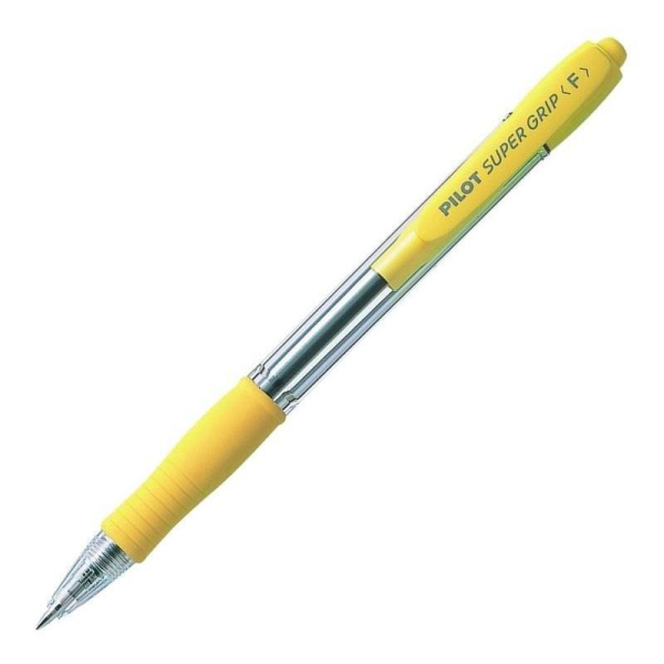 Ручка шариковая автоматическая Pilot Super Grip  BPGP-10R-F Y синяя (толщина линии 0.21)