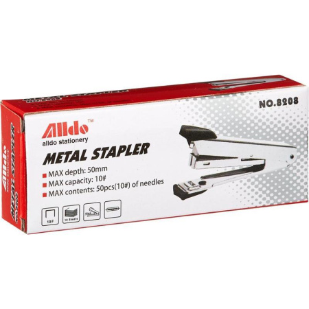 Степлер 8208 до 10 листов черный