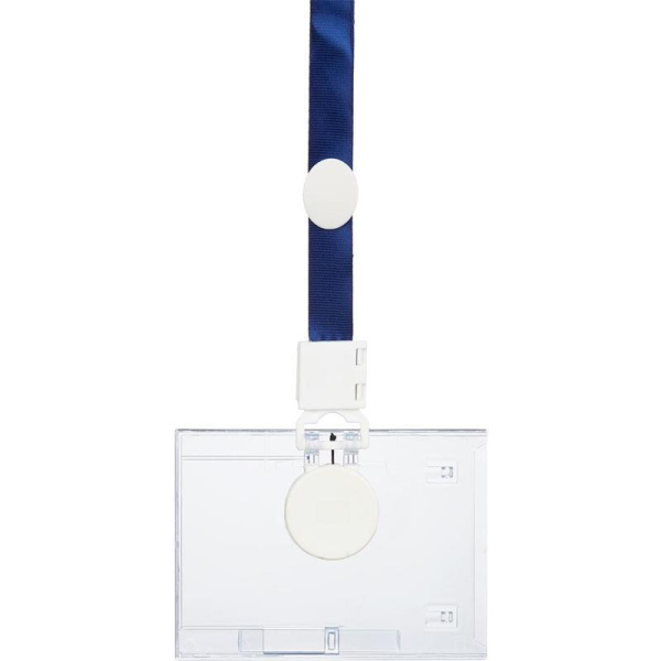 Бейджик горизонтальный с держателем-рулеткой ProMega Office для карточек 105х74 мм