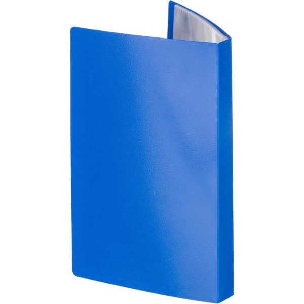 Визитница Attache Economy на 60 визиток пластиковая синяя (5 штук в  упаковке)
