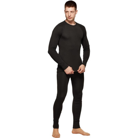 Термокальсоны Comazo мужские Activ-25 трикотаж полиэстер черные с  начесом (размер 56, рост 182)