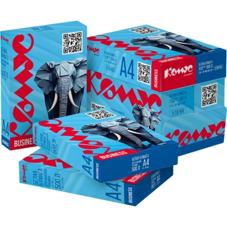 Бумага для офисной техники Комус Документ Business (А4, марка B, 80 г/кв.м, 500 листов)