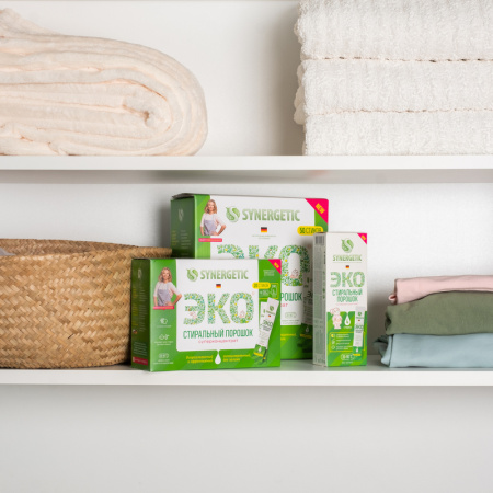Порошок стиральный Synergetic Эко суперконцентрат 50 стиков