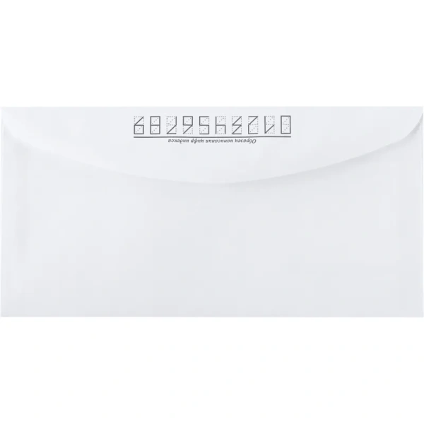 Конверт Комус E65 80 г/кв.м Куда-Кому белый декстрин (1000 штук в  упаковке)