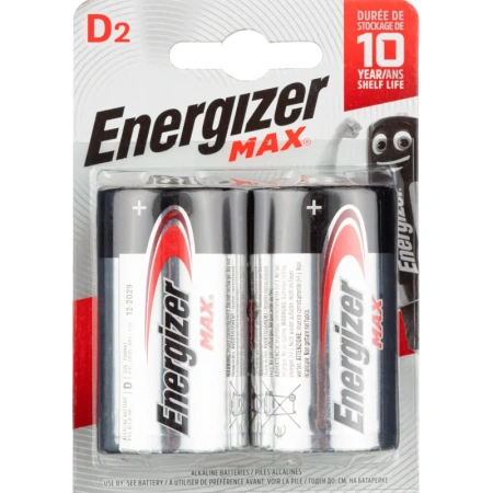 Батарейка D LR20 Energizer Max (2 штуки в упаковке)